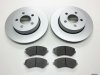 2 x Front Brake Disc & brake Pads for Jeep Liberty KK 2008-2012 BBD/KK/001A